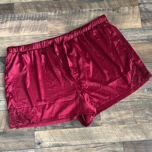 TORRID | NWT 3X Women's Satin Sleep Shorts in Red
